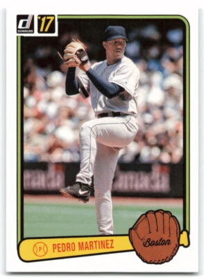 2017 Donruss #RV-42 Pedro Martinez Retro Variations 1983 Boston Red Sox 3E - Image 1 of 2