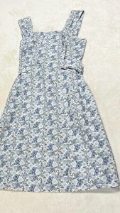 Rouje Made With Liberty Fabric Marge Floral Smocked Back Short Dress Size 38 - Picture 1 of 11