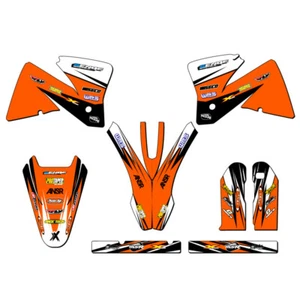 2001-2002 EXC VELOCITY Orange Senge Graphics Kit Compatible with KTM - Picture 1 of 10