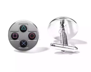 PlayStation Symbols Cufflinks (Gray) NEW - Picture 1 of 4