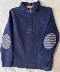 U.S. POLO ASSN. TODDLER 3, NAVY BLUE LONG SLEEVE POLO SHIRT, NEW TAGS - Picture 1 of 6
