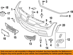 BMW OEM M3 Front Bumper Grille Grill-Bumper Cover Side Bracket Left 51118056599 - Bild 1 von 1