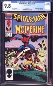 SPIDER-MAN VS. WOLVERINE #1 CGC 9.8 WHITE PGE! CLASSIC COVER & STORY, HOBGOBLIN - Picture 1 of 2