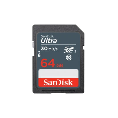 SanDisk Ultra 64GB SD Card UHS-I Class 10 48MB/s SDXC 320x HD Camera Memory - Image 1 of 3