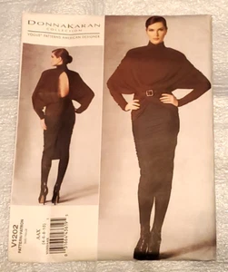Vogue 1202 sewing pattern DONNA KARAN Top and Skirt szes-4-6-8-10 - Picture 1 of 3