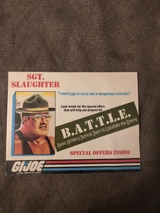 vtg 1986 GI Joe ARAH Sgt. Slaughter booklet catalog order form B.A.T.T.L.E. - Picture 1 of 3