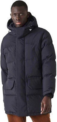 Lacoste Men's, Detachable Hood Long Puffer Coat Water Repellent, Blue, 54/L] - Image 1 of 4