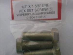 JUEGO DE CABEZAL HEXADECIMAL TORNILLOS 1/2"" X 1 5/8"" UNF UFS150/13 X 3 - Imagen 1 de 1