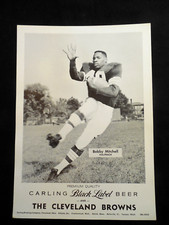 1959 Cleveland Browns ORIG Carling Black Label Beer prem Bobby Mitchell ROOKIE!