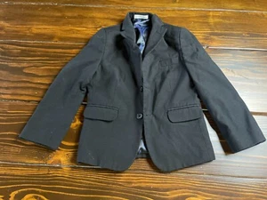 IZOD Suit Coat, Boys Size 7 REG, Black, Pockets, Two Button Front - Picture 1 of 9