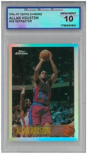 1996-97 Topps Chrome Allan Houston #28 Refractor 💎 DSG 10 Gem Mint - Bild 1 von 2