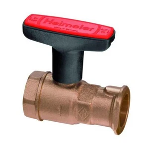 HEIMEIER Pumpen-Kugelhahn Globo P 1 1/4" x 1", Rotguss - Bild 1 von 2