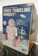 VINTAGE SPACE TRAVELLING MONKEY ROBOT YONOMAN ORIGINAL TOY JAPAN BOX ONLY 1960's
