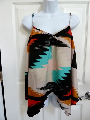 **¡NUEVO!!  ARMARIO DE DISEÑADOR BILLABONG TALLA L sin mangas con tiras forrado suroeste** Foto 1 de 4