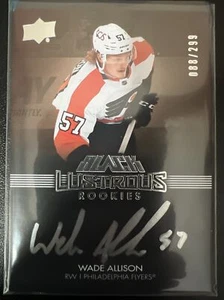 2021 SPx UD Black Lustrous Signatures /299 Wade Allison #LRS-WA Rookie Auto RC - Picture 1 of 2