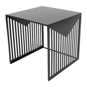 LeisureMod Cisco Modern Square Side Table with Powder Coated Steel Finish - Picture 1 of 43