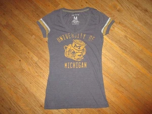 CAMISETA JERSEY RETRO UNIVERSIDAD DE MICHIGAN Wolverines Cuello en V JUNIORS MEDIANA - Imagen 1 de 4