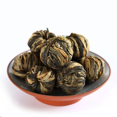 250g Nonpareil Supreme Organic Dianhong Dragon Pearl Chinese Black Tea Ball - Image 1 of 4
