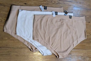 Set Of 3 Pairs Seamless Ribbed High-Rise Brief Panty Torrid 6 B25 - Picture 1 of 1
