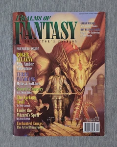 Realms of Fantasy Magazine 1 1994 October Premiere Issue Michael Whelan cover - Imagen 1 de 13