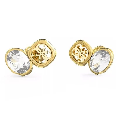 GUESS Schmuck Damen-Ohrringe Ohrstecker 4G & Crystals Goldfarben JUBE05572JW - Bild 1 von 2