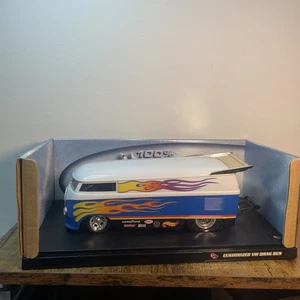 100% Hot Wheels Customized VW Drag Bus With Flames 1/18 Scale Mfg. - Picture 1 of 6