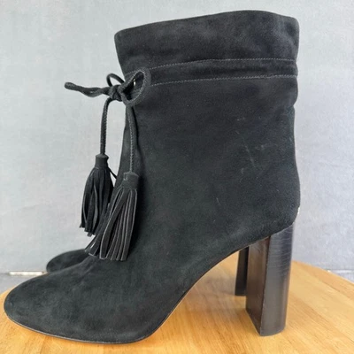 Kate Spade Hillie Black Suede Block Heel Bootie Women’s Size 10M US  - Image 1 of 4