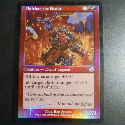 Mtg Balthor the Stout MP/LP Foil Torment Legendary Dwarf Creature Card Rare  - Image 1 of 4