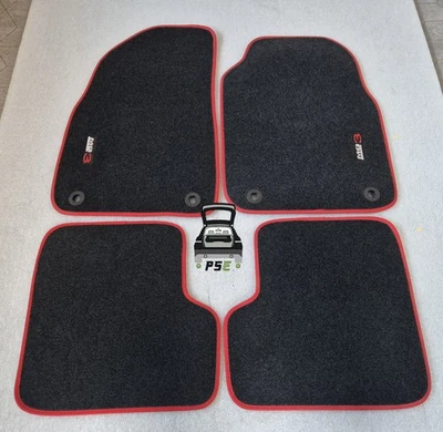 MG3 MG 3 MK1 Genuine Carpet Mat Set 30073783 Black Red Piping UK RHD 2013 - 2024 - Image 1 of 4
