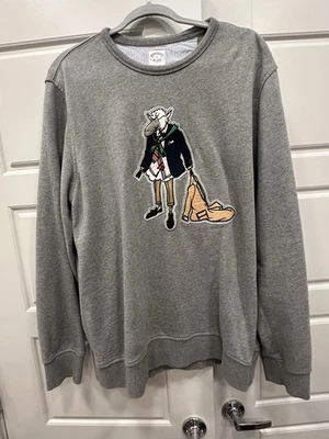 Brooks Brothers / Prince Mens Mascot Henry Sheep Swearshirt Sweater Grey Size XL - Image 1 of 3