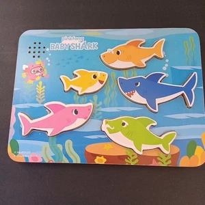 Pinkfong Baby Shark Family Wooden Song and Puzzle 5 Pieces - Picture 1 of 4