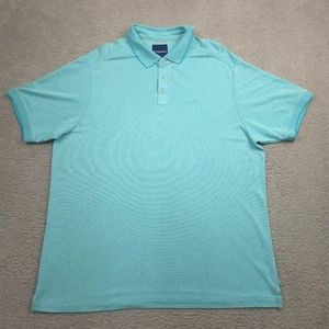 Tommy Bahama Poloshirt Herren 1XB Aqua Blau Modalmischung Kurzarm - Bild 1 von 12