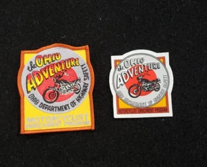 The Ohio Adventure Motorcyclists Enrichment Program Patch With Bonus Decal - Picture 1 of 3