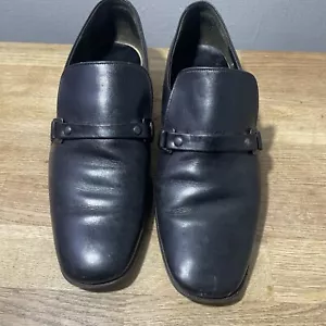 Cheaney Black Leather Shoes Men’s Size 7 UK Slip On Shoes - Picture 1 of 19