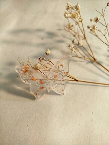 Schlüsselanhänger Schmetterling Transparent mit Glitzer - Bild 1 von 3
