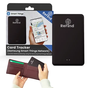 ReFind Card Tracker (Samsung Only) - Rechargeable & Slim Samsung Tracker Tag - Picture 1 of 9