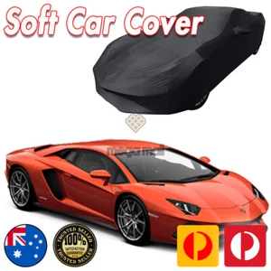 Black Show Car Dust Cover for Lamborghini Aventador Washable Soft Plush - Picture 1 of 4