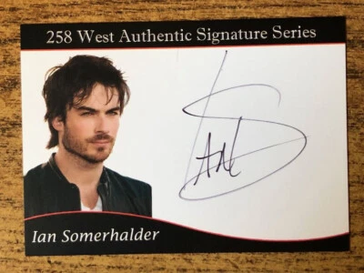 Ian Somerhalder Signed 258 West Card Damon Salvatore Vampire Diaries COA Mint - Image 1 of 2