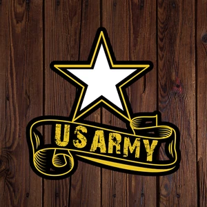 Army sticker vinyl decal US army star novelty laptop mug car - Picture 1 of 3
