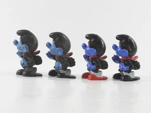 Schlumpf Schlümpfe === 4.0202 === 4 x Schornsteinfeger smurf Chimney Sweep - Bild 1 von 2