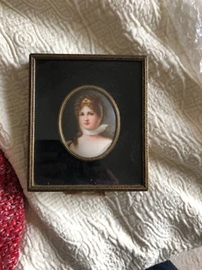 MINIATURE PAINTING PORCELAIN SIGNED WAGNER  Hutschenreuther Factory 1865 - Picture 1 of 6