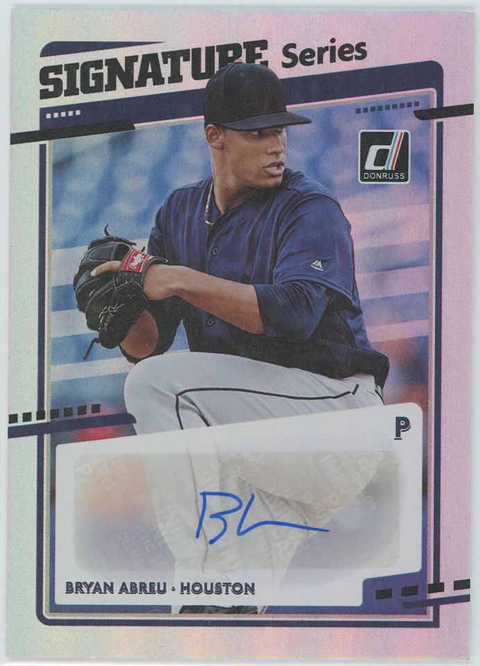 2020 Donruss Signature Series #SS-BA Bryan Abreu Astros Auto - Image 1 of 1
