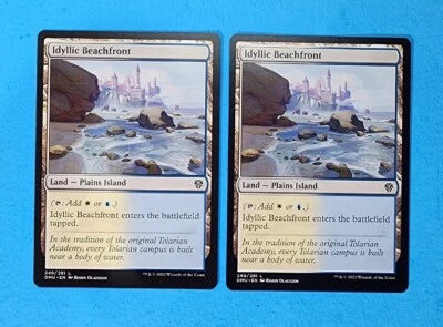 2x Idyllic Beachfront Dominaria United DMU Mtg Magic Card Dual Land Mana 249 - Image 1 of 2
