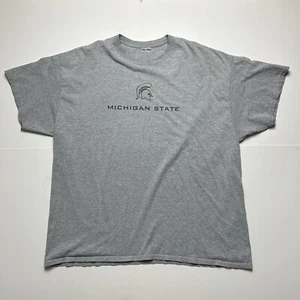 Y2K Michigan State University Spartans Camiseta Gráfica Gris Casco Talla XXL - Imagen 1 de 4