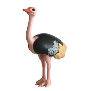 Playmobil struzzo rosa con piumaggio nero animali selvatici uccelli zoo C65 - Foto 1 di 5