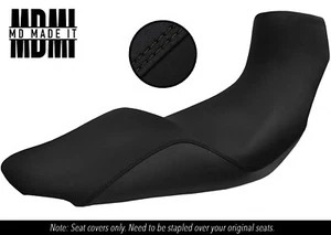 PASST ZU TRIUMPH TIGER 1050 07-12 MASSGEFERTIGTER GRIFF VINYL SITZBEZUG DSG2 SCHWARZ - Bild 1 von 4