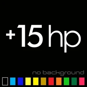 +15hp Sticker Vinyl Decal Euro Drift Illest Lowered Jdm Fatlace Adds Turbo Hp - Picture 1 of 16