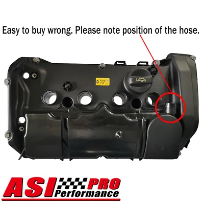 Engine Valve Cover w/ Gasket for BMW F20 F21 F30 F31 F35 118i 120i 1.6L l4 Black - Image 1 of 4