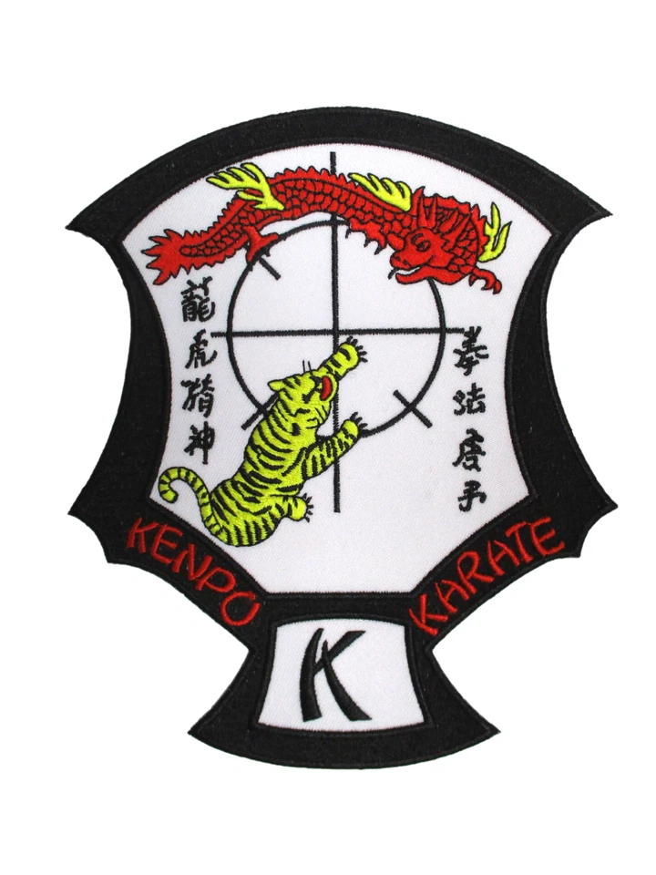 TigerMan Karate Dojo & Museum 6-7/16"" Kenpo Karate "Tiger" Iron On Patch - Image 1 of 3