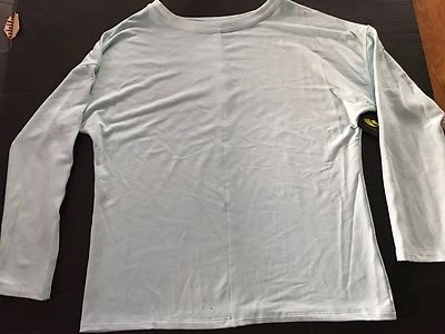 Nueva Camiseta Cascade Sport Para Mujer Cuello Redondo XL Azul Claro Suave Foto 1 de 4